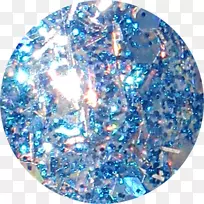 钴蓝宝石水晶闪烁-蓝色和天空色的乳香耀斑