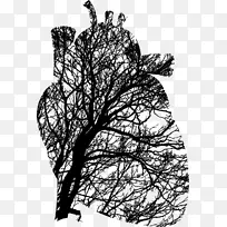 心枝心血管疾病剪贴画鸟笼和心脏树