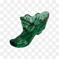 鞋类塑料.绿色手绘