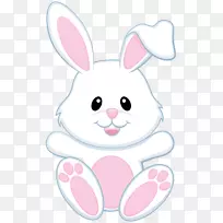 复活节兔子复活节彩蛋夹艺术-桌布剪贴画