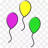 气球彩色剪贴画彩色气球