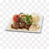 什锦烤肉串，地中海菜，土耳其菜，苏夫拉基-牛肉片