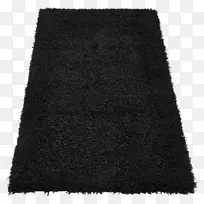 地板羊毛棕色黑m