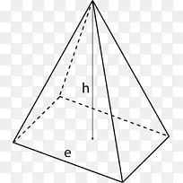 三角形表面积金字塔横向表面三角形