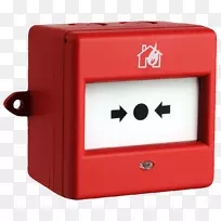 手动火灾警报激活火警系统火灾警报控制面板报警装置安全警报和系统.火灾