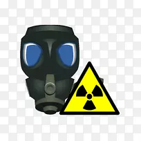警告标签辐射危险符号放射性衰变