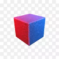 立方体搅拌器正方形双向散射分布函数红色立方体
