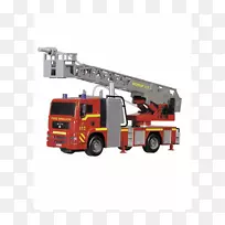 消防车压铸玩具车消防队员玩具