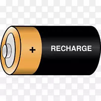 蓄电池充电器可充电电池夹艺术.电池