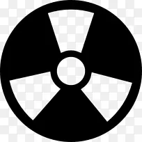放射性衰变计算机图标辐射符号