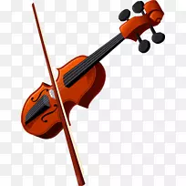 小提琴、家庭乐器、中提琴、剪贴画.小提琴