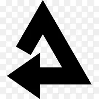 符号箭头三角形计算机图标.符号
