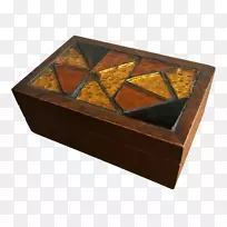 棺材盒珠宝玻璃琥珀盒