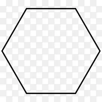 六角正多边形二维空间剪贴画