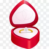 订婚戒指，结婚戒指，剪贴画.结婚戒指