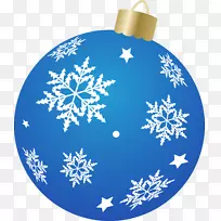 圣诞装饰品：钴蓝雪花-雪花