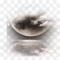 超级月亮照片处理桌面壁纸-月亮