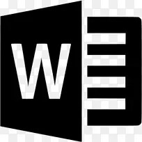 微软Word微软办公电脑图标-微软