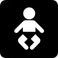 尿布标志婴儿标志-儿童