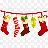 圣诞长统袜圣诞老人礼物袜子-圣诞老人