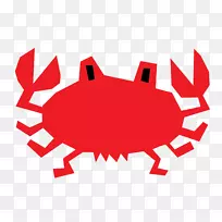 圣诞岛红蟹剪贴画-螃蟹