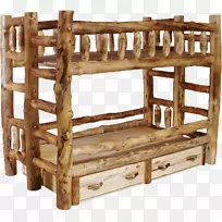 桌子双层床家具木箱桌