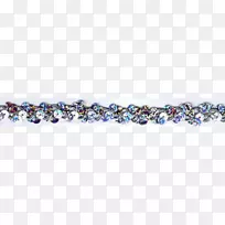 珠宝手镯服装饰品珠子钴蓝银亮片