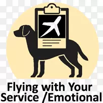 拉布拉多猎犬服务犬治疗犬情感支持动物服务动物飞行犬