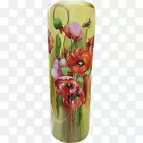 维也纳花瓶陶瓷花卉设计手绘花卉材料
