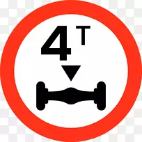 毛里求斯禁止交通标志路标-免费重量