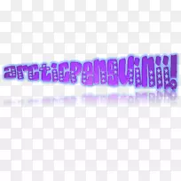 紫色紫红色标志-冬季派对