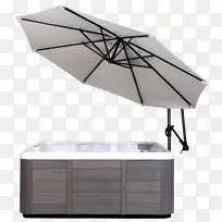 热水浴缸伞、游泳池、浴缸、遮阳伞、水下伞
