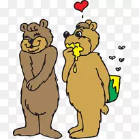 著名熊情人节爱情剪辑艺术熊