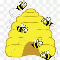 蜂巢剪贴画-蜜蜂主题