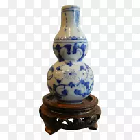 陶瓷花瓶陶瓷陶器钴蓝花瓶
