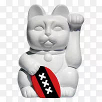 幸运猫，马内基-奈科小雕像-幸运猫卡通