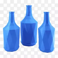花瓶塑料瓶玻璃3D打印花瓶
