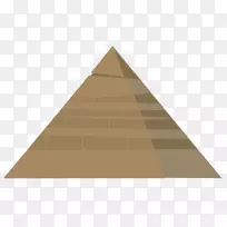 三角形金字塔棕色卡通金字塔