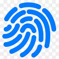 指纹计算机图标触摸id cmyk彩色模型密码管理器扫描指纹