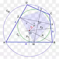 外圆双中心四边形循环四边形