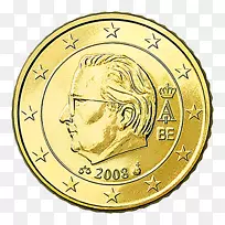 比利时欧元硬币2欧元硬币50美分硬币50便士硬币