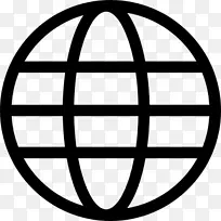 世界地球计算机图标网格.缝