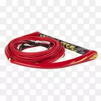 珍珠岩尾迹MFG尾板绳队绳系液体力-红绳