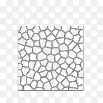Voronoi图镶嵌二维空间圆图形简单