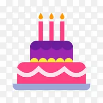 生日蛋糕电脑图标肉桂卷食品.蛋糕