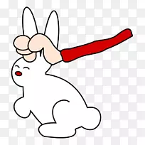 白兔电脑图标剪贴画兔