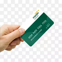 支付卡银行Mandiri信用卡手持卡