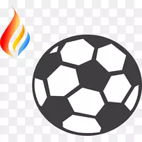 足球运动员踢腿夹艺术-火焰标志设计