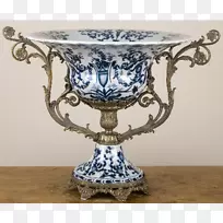 瓷花瓶或青白陶器青铜器铜鼓花瓶设计