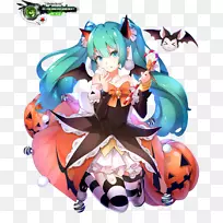Hatsune Miku歌唱家Chiyo Mihama万圣节梅古斯卢卡万圣节现场直播